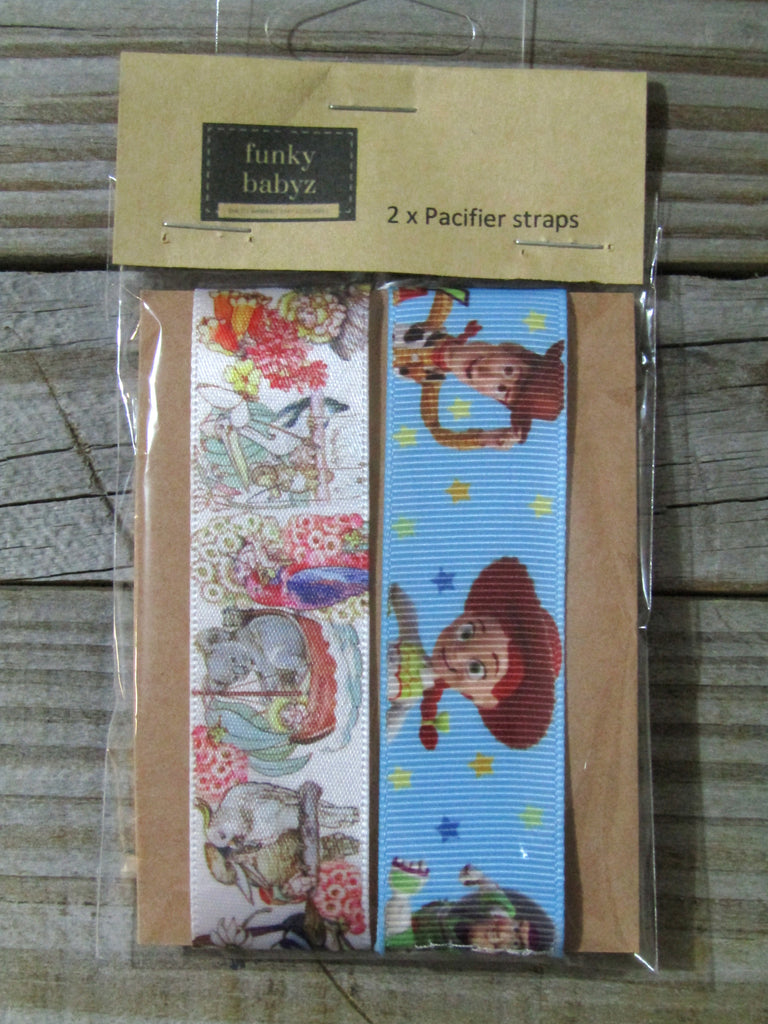 Pacifier straps,2 pack-Toy story,gumnut babies