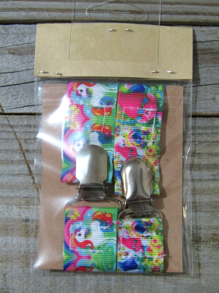 Pacifier straps,2 pack-Trolls,unicorns