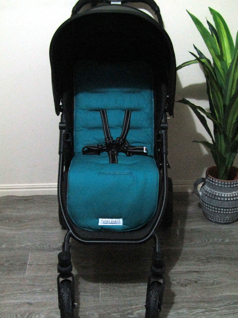 Pram/stroller seat liner-Coloured lizards