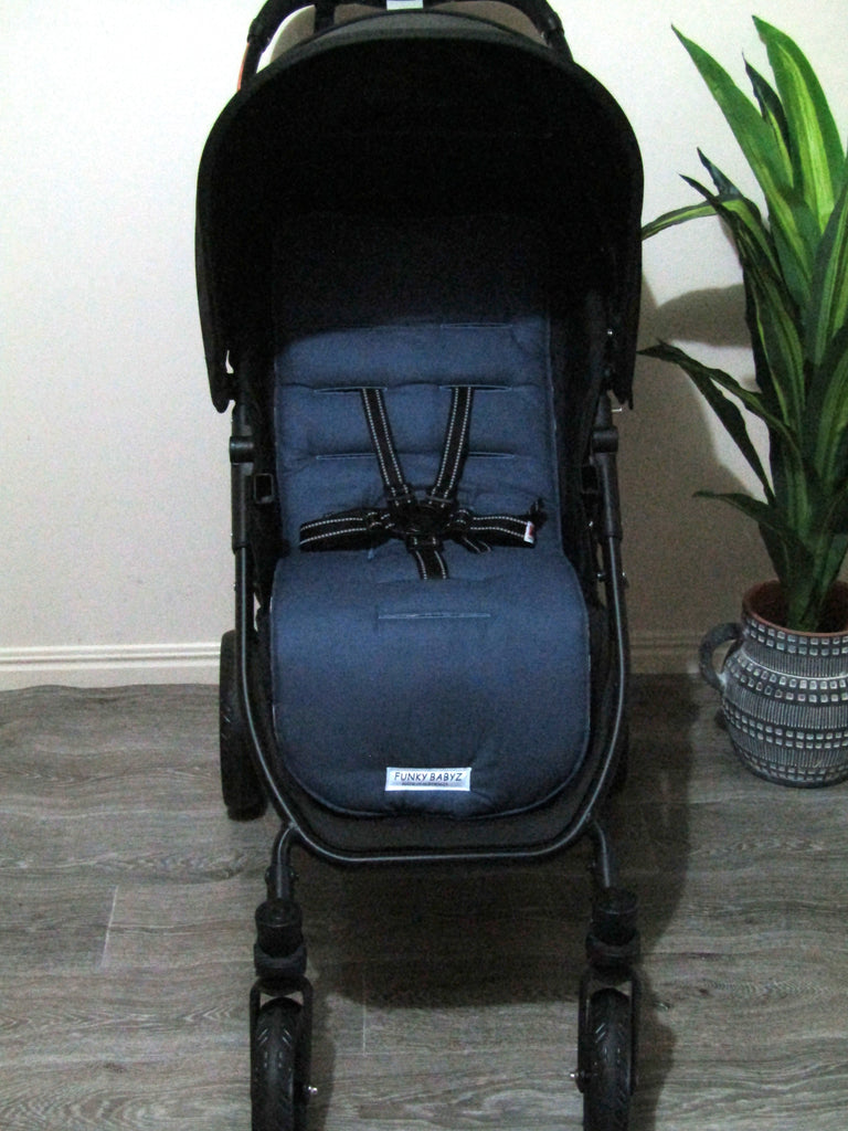 Pram/stroller seat liner-Small moonlight floral