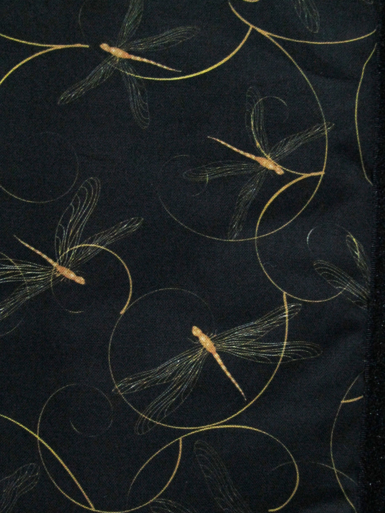 Waterproof changing mat-Gold dragonflies