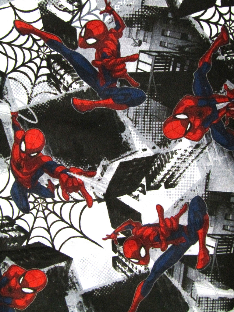 Pram liner set universal,100% cotton-Superhero webs