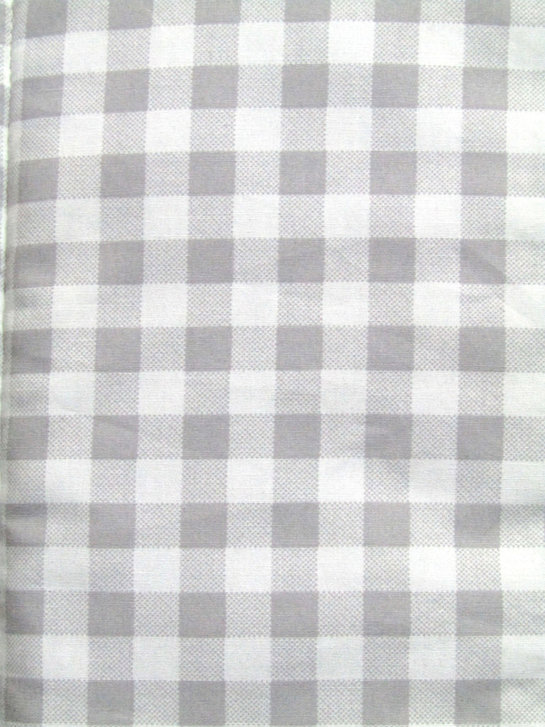 Pram liner set universal,100% cotton-Grey gingham