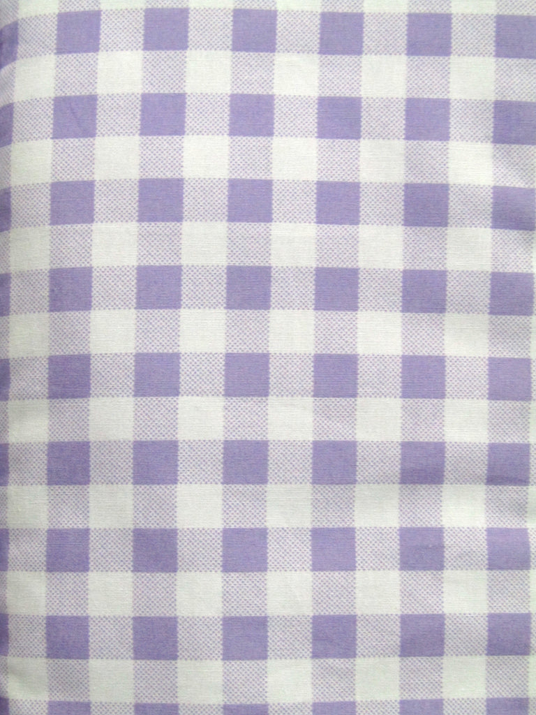 Pram liner set universal,100% cotton-Lavender purple gingham