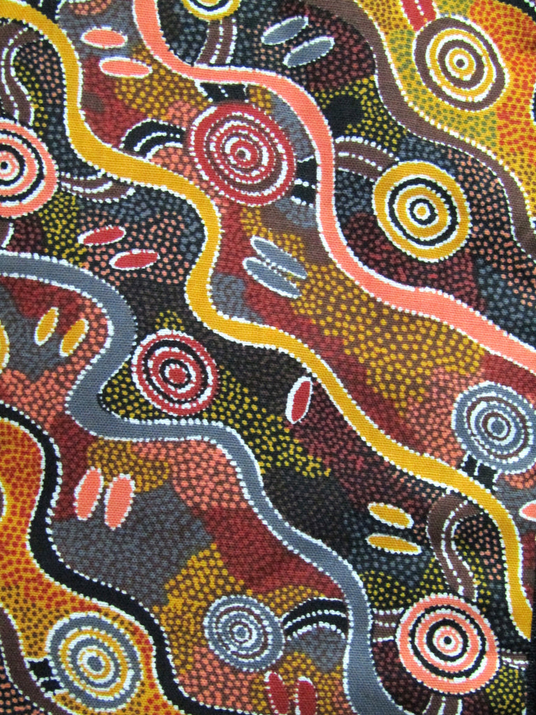 Pram/stroller seat liner-Indigenous art,desert tracks