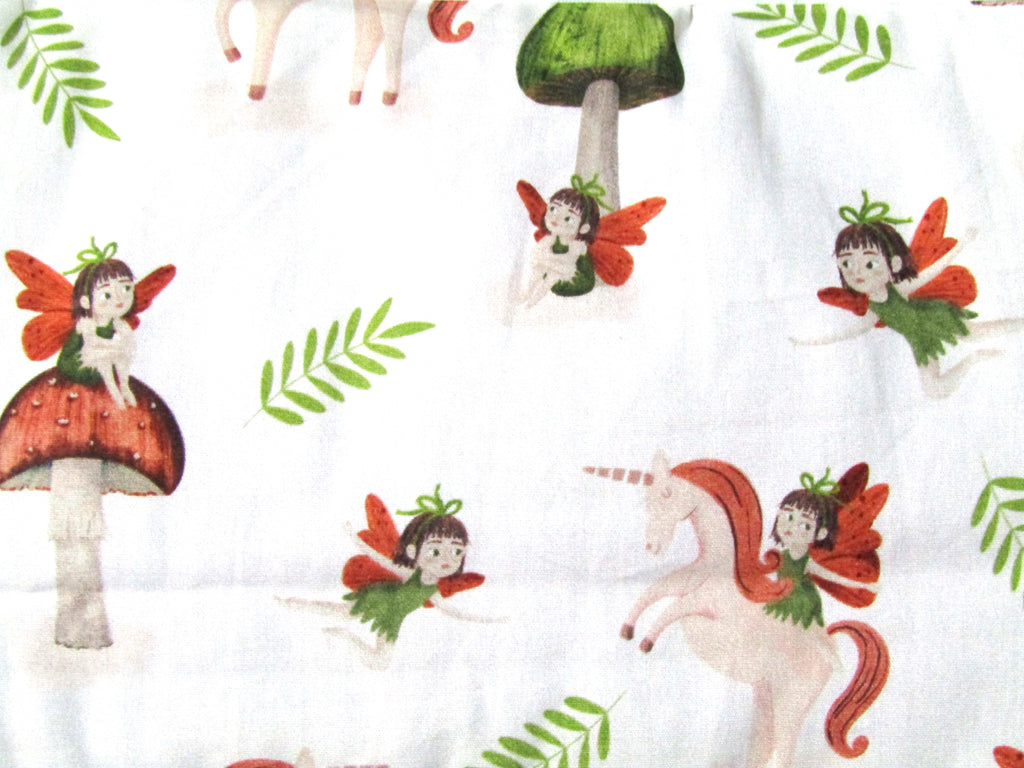 Pram/stroller seat liner-Fairies and toadstools-Last one**large size**