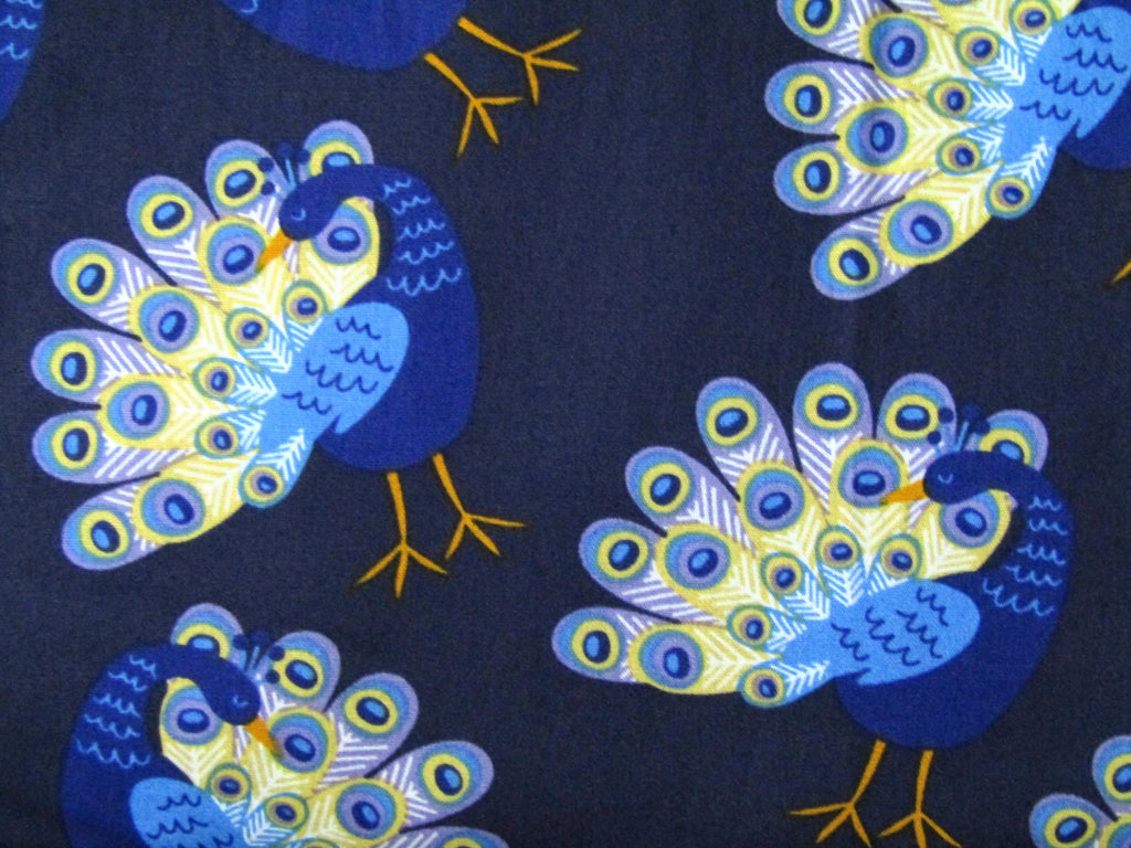 Pram/stroller seat liner-Perfect peacock-Last one**Medium size**
