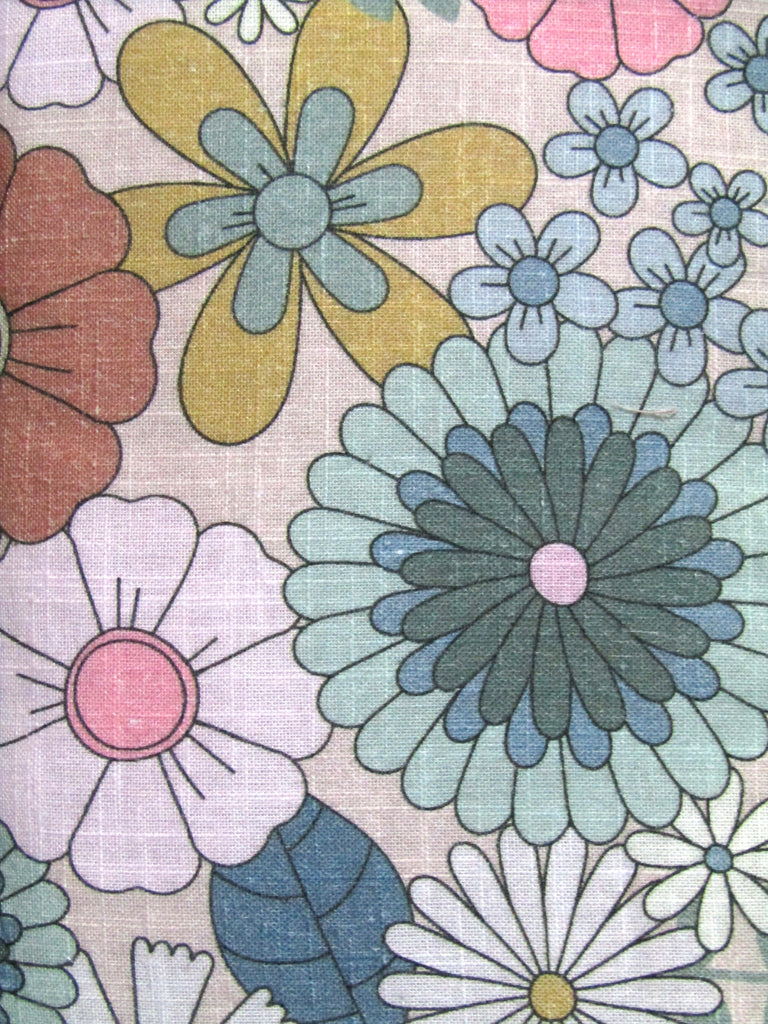 Pram belly bar cover-Organic vintage floral