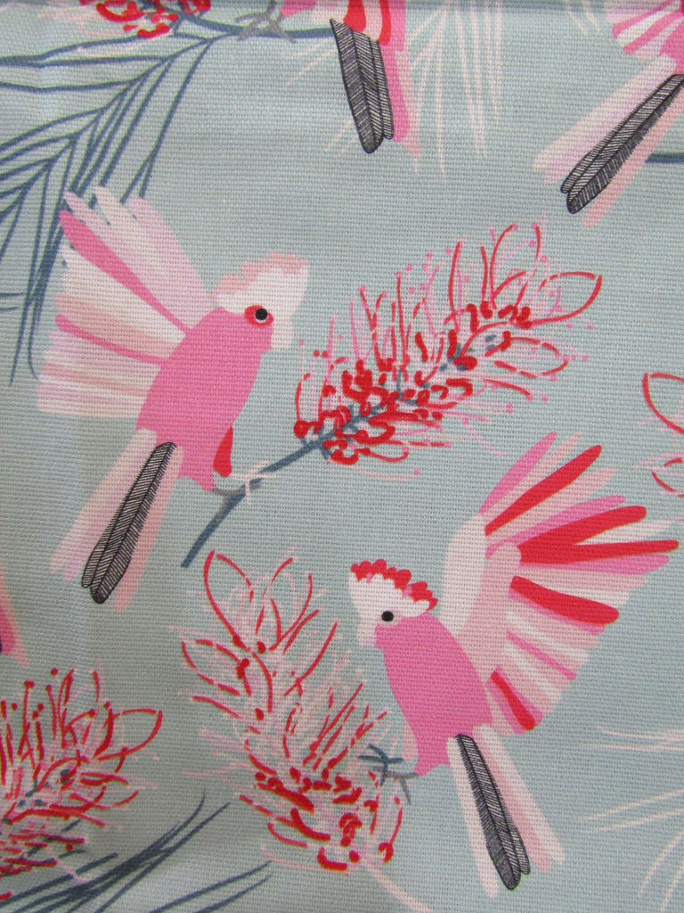Shopping trolley seat liner-Galah parrots,blue