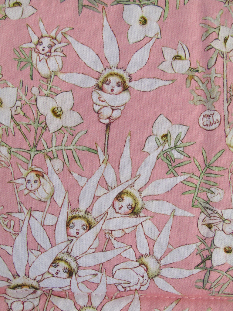 Pram bassinet liner-Gumnut babies,flannel flower