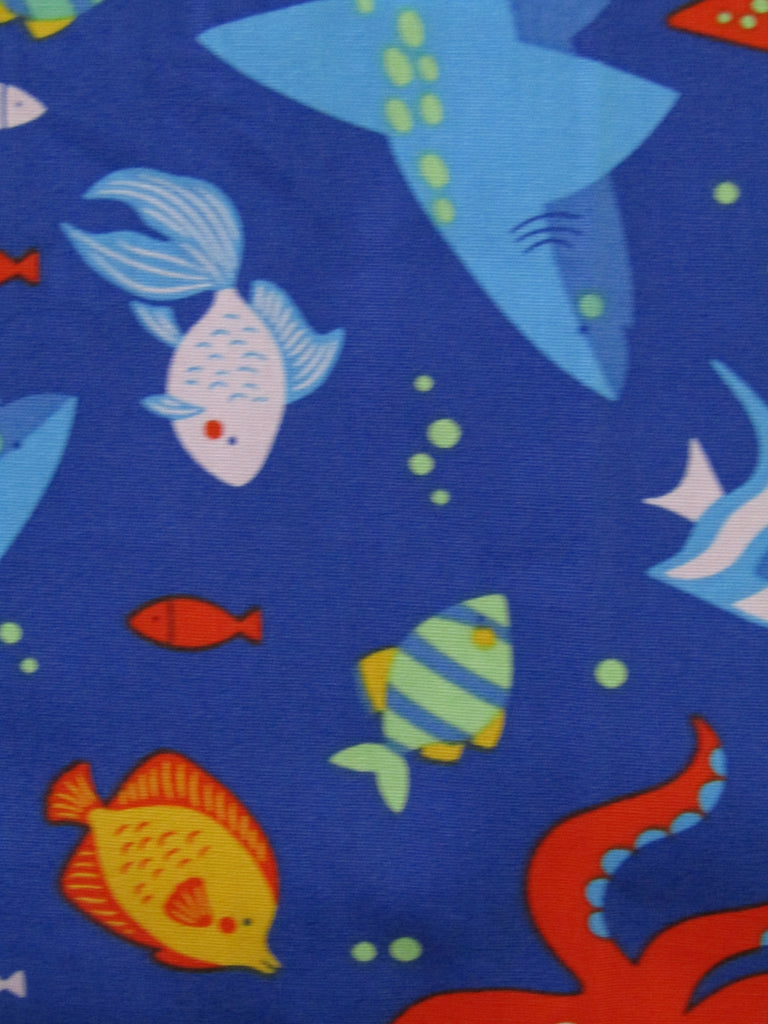 Pram liner set universal,100% cotton-Fishy