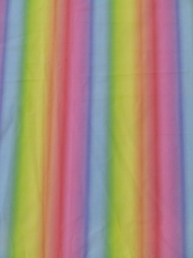 Fitted cot sheet-Pastel rainbow stripes