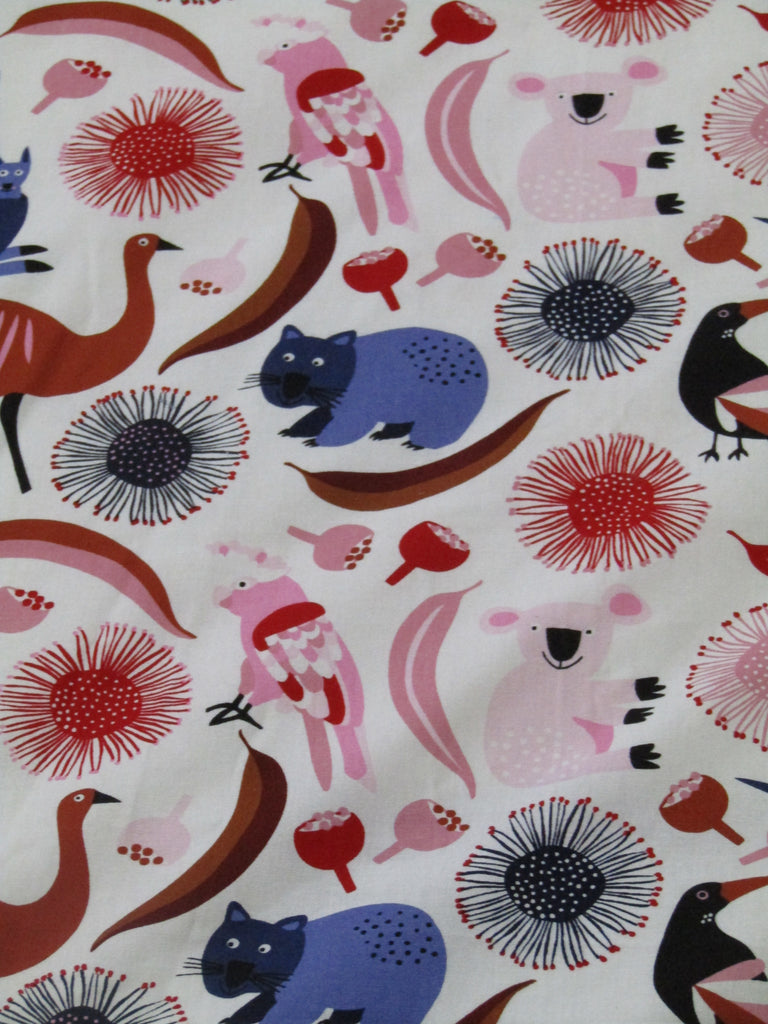 Fitted cot sheet-Australian animals