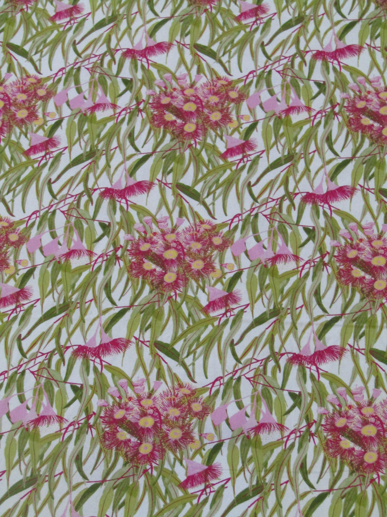 Fitted cot sheet-Pretty gum blossom