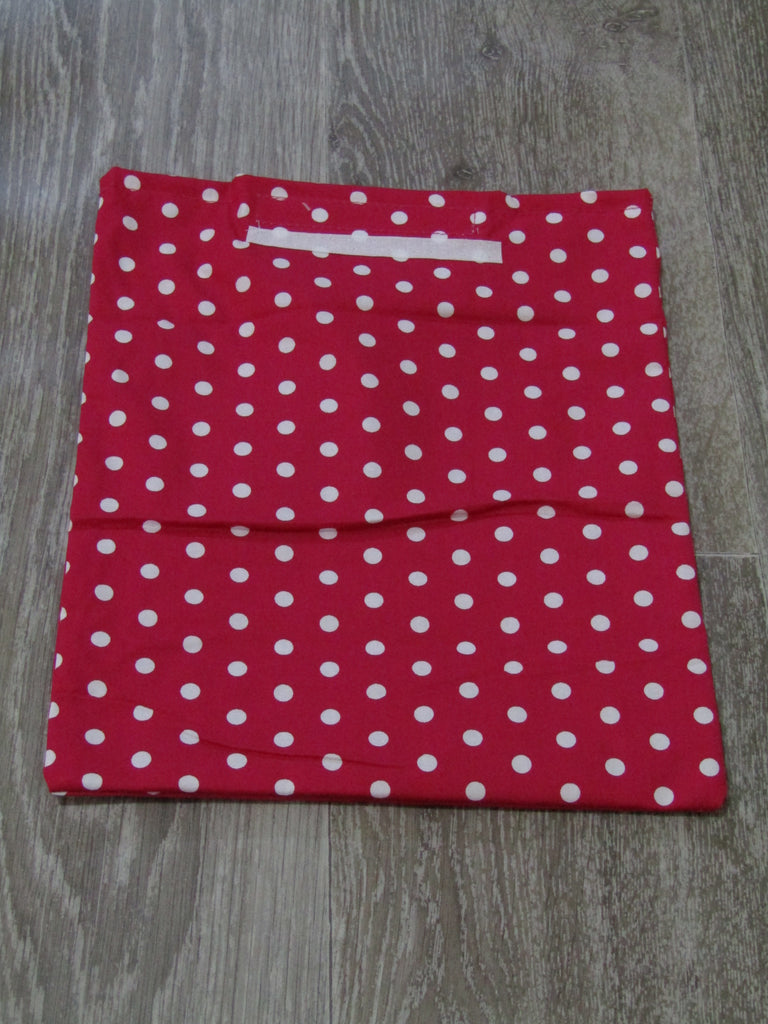 Fitted cot sheet-Polka dot,hot pink
