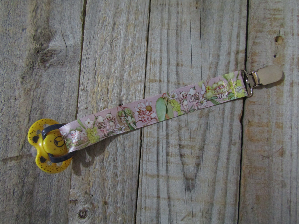 Pacifier strap-Gumnut babies,pink