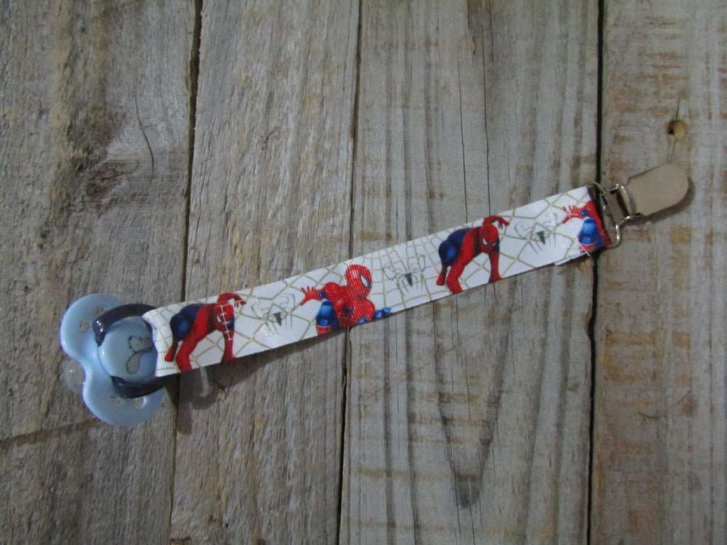 Pacifier strap-Superhero webs