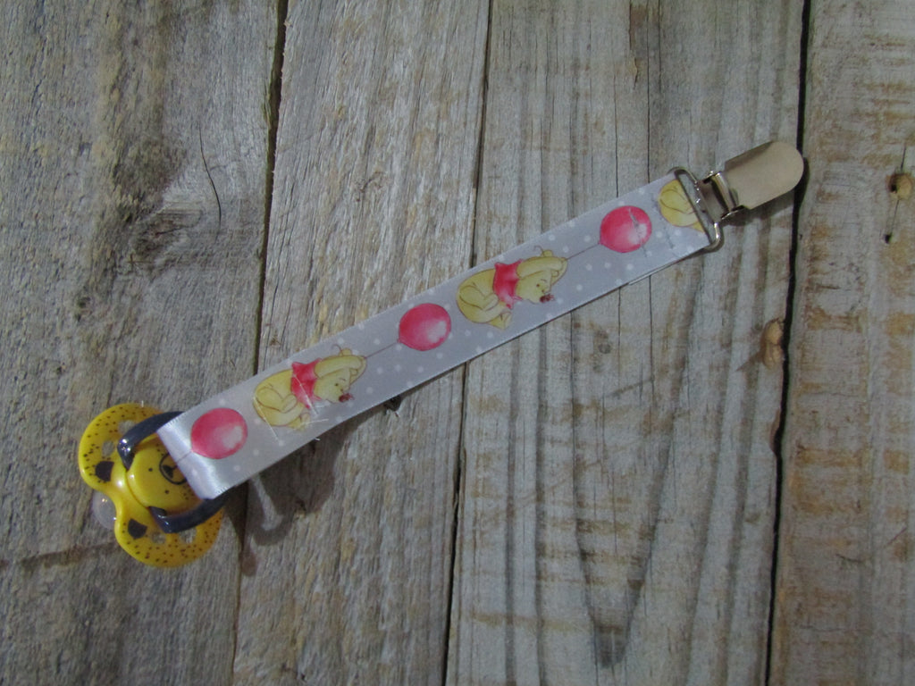 Pacifier strap-Bear,balloons