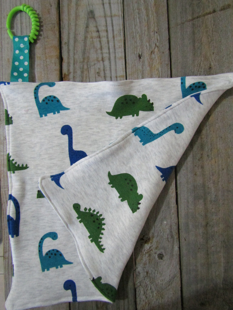 Lovey comforter-Green,blue dinosaurs