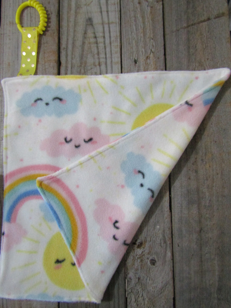 Lovey comforter-Pastel rainbows