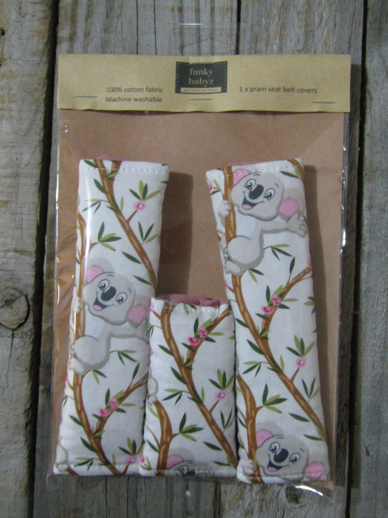 Seat belt covers-Pretty koalas