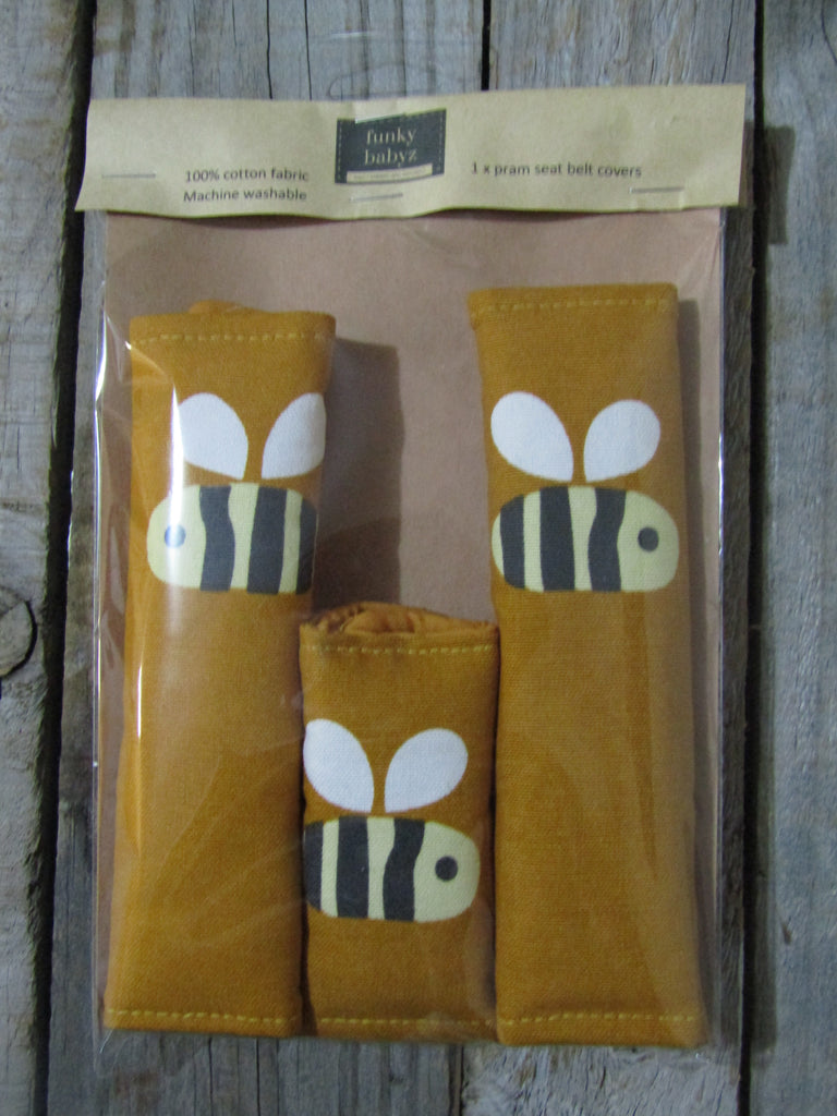 Seat belt covers-Buzzing bees