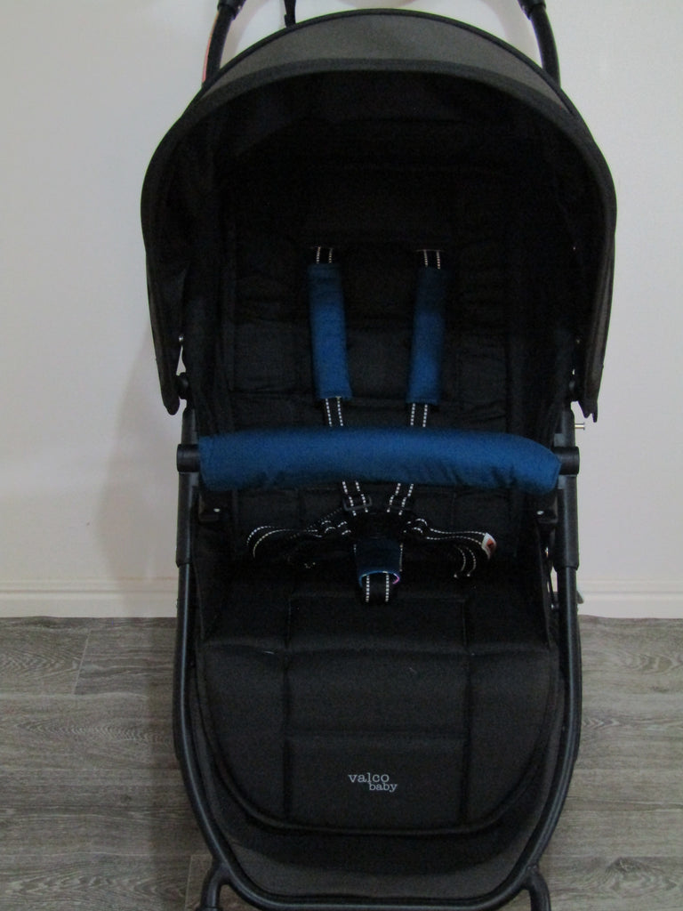 Pram seat belt & belly bar covers set-Australian kingfishers
