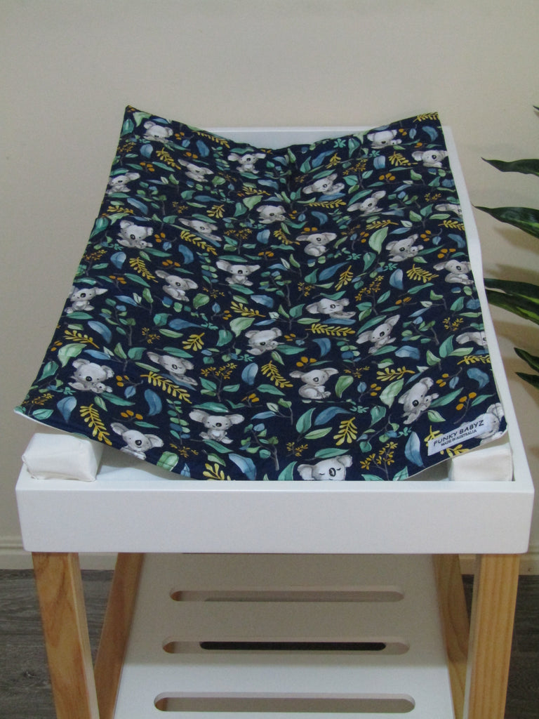 Waterproof changing mat-Australian wattle flowers