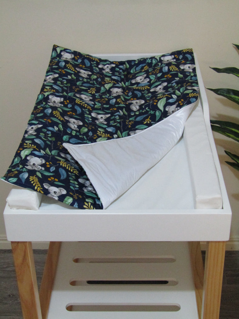 Waterproof changing mat-Australian wattle flowers