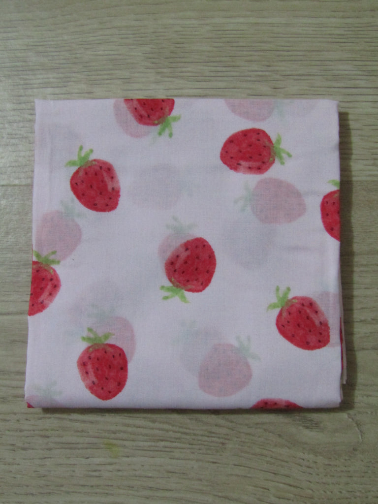 Muslin baby wraps-Sweet strawberries on pink