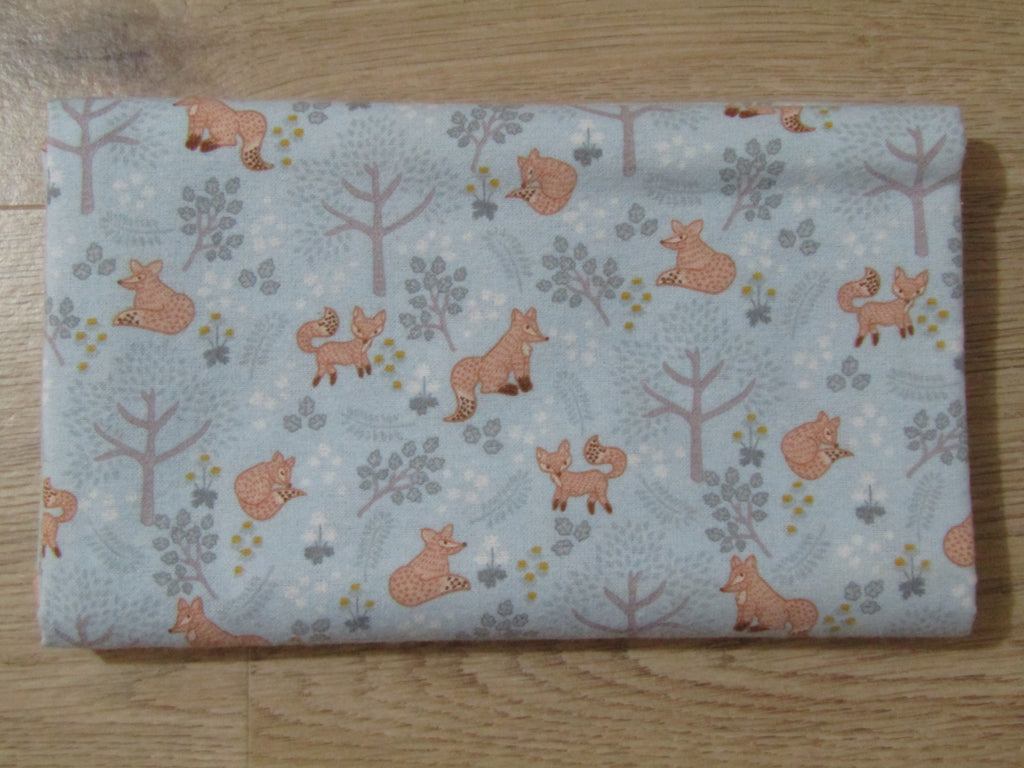 Flannelette baby wrap,blanket-Winter snowflake fox