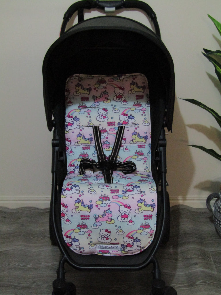 Pram liner set universal,100% cotton-Kitty