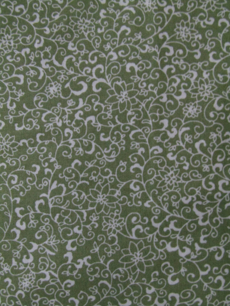 Waterproof changing mat-Jasmine vines,pea green