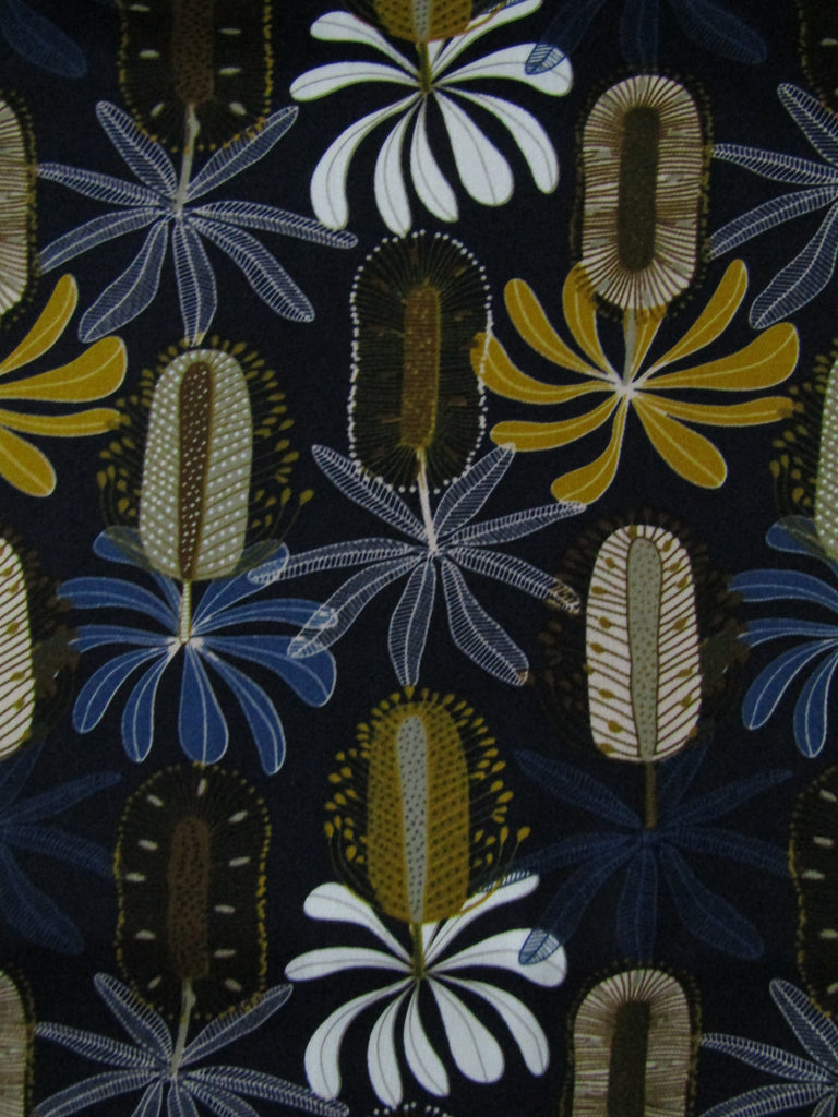 Waterproof changing mat-Australian wattle flowers