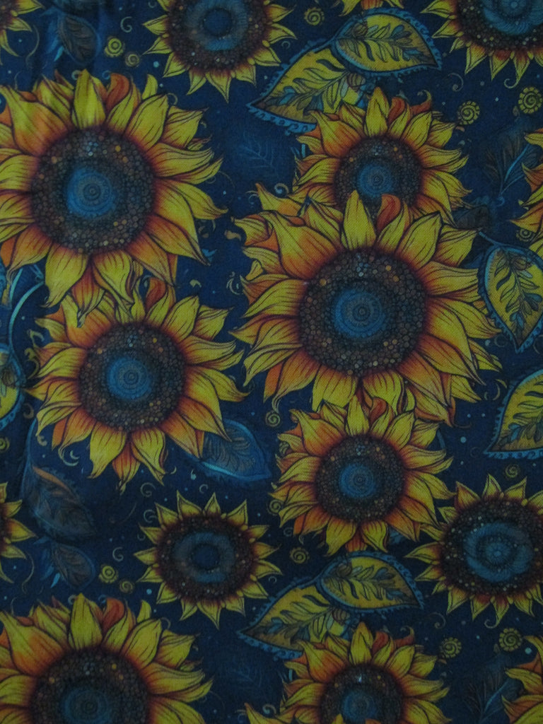 Waterproof changing mat-Retro sunflowers