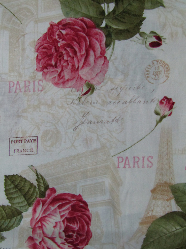 Waterproof changing mat-French roses