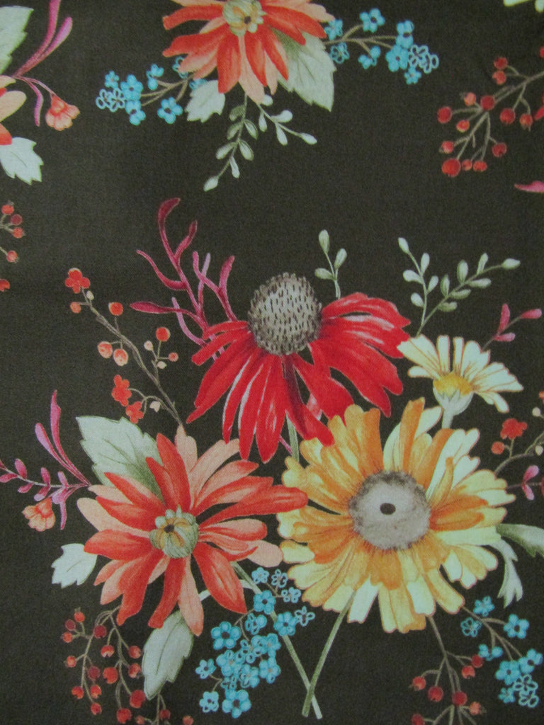 Waterproof changing mat-Vintage flower bouquets