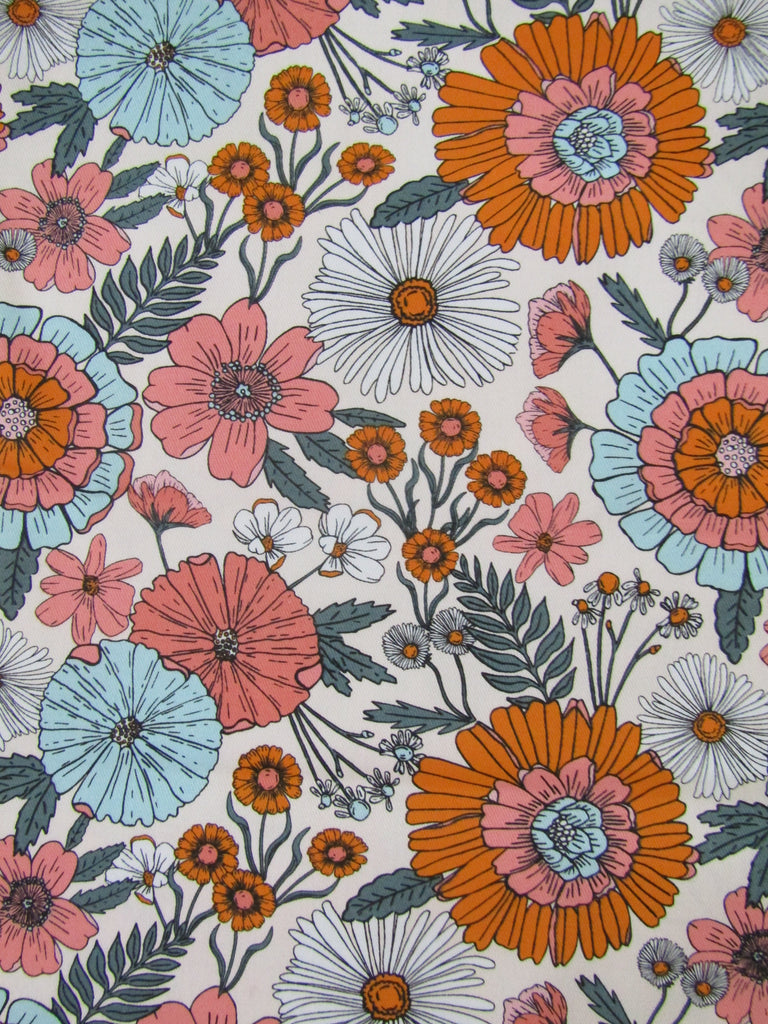 Shopping trolley seat liner-Summer flowers