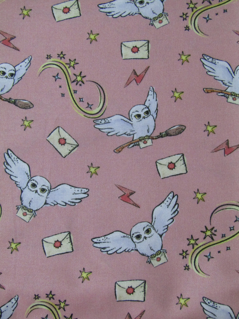 Waterproof changing mat-Wizards owl,pink