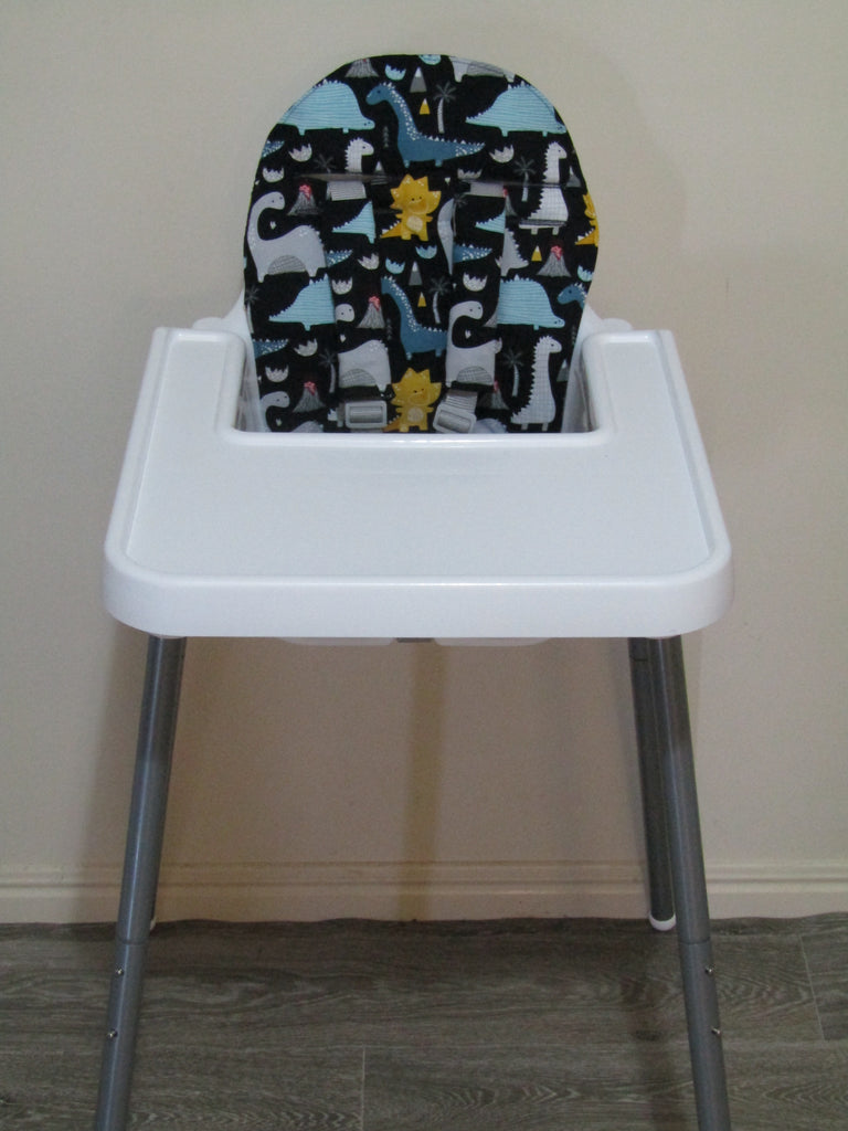 Small size universal high chair liner set-Dinosaur land