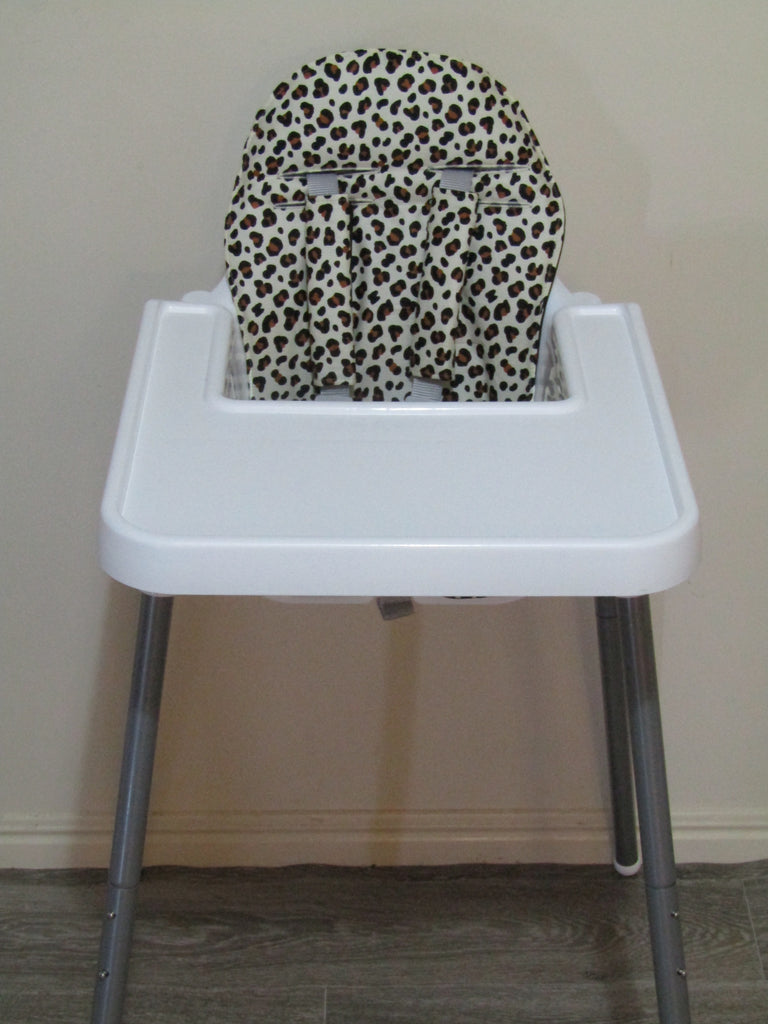 Small size universal high chair liner set-Wild leopard spots