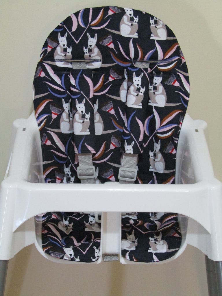 Small size universal high chair liner set-Australian kangaroo