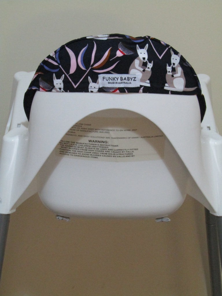 Small size universal high chair liner set-Australian kangaroo