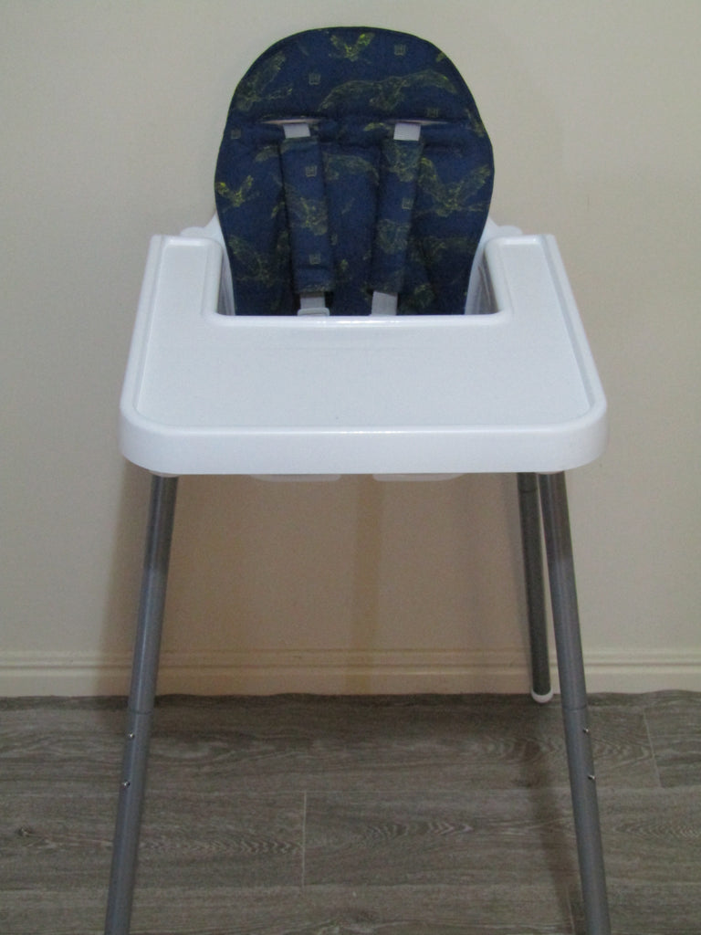 Small size universal high chair liner set-Wizards owl