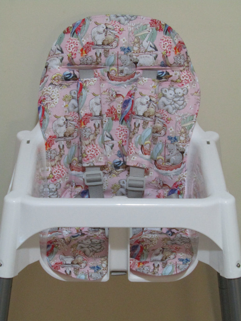 Small size universal high chair liner set-Australian babies,pink