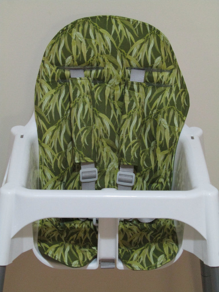 Small size universal high chair liner set-Australian gum leaves