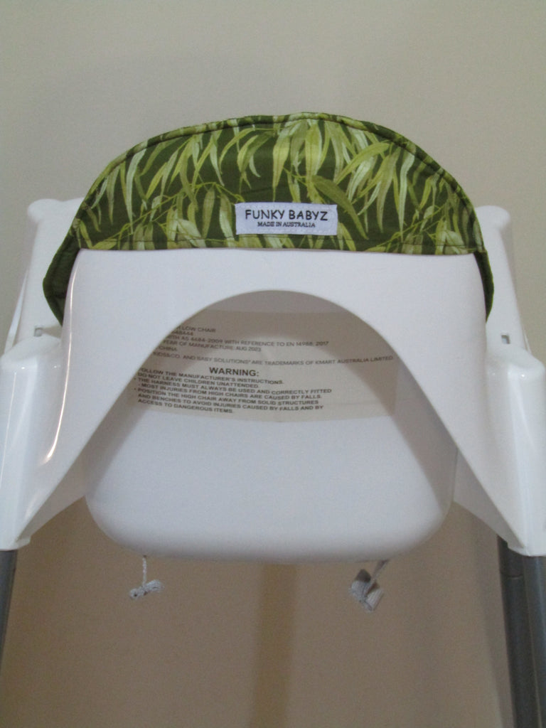 Small size universal high chair liner set-Australian gum leaves