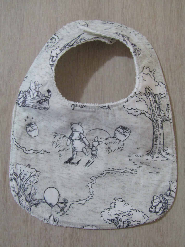 Flat baby bib-Bear and friends