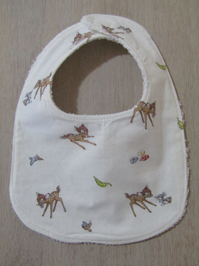 Flat baby bib-Baby deer