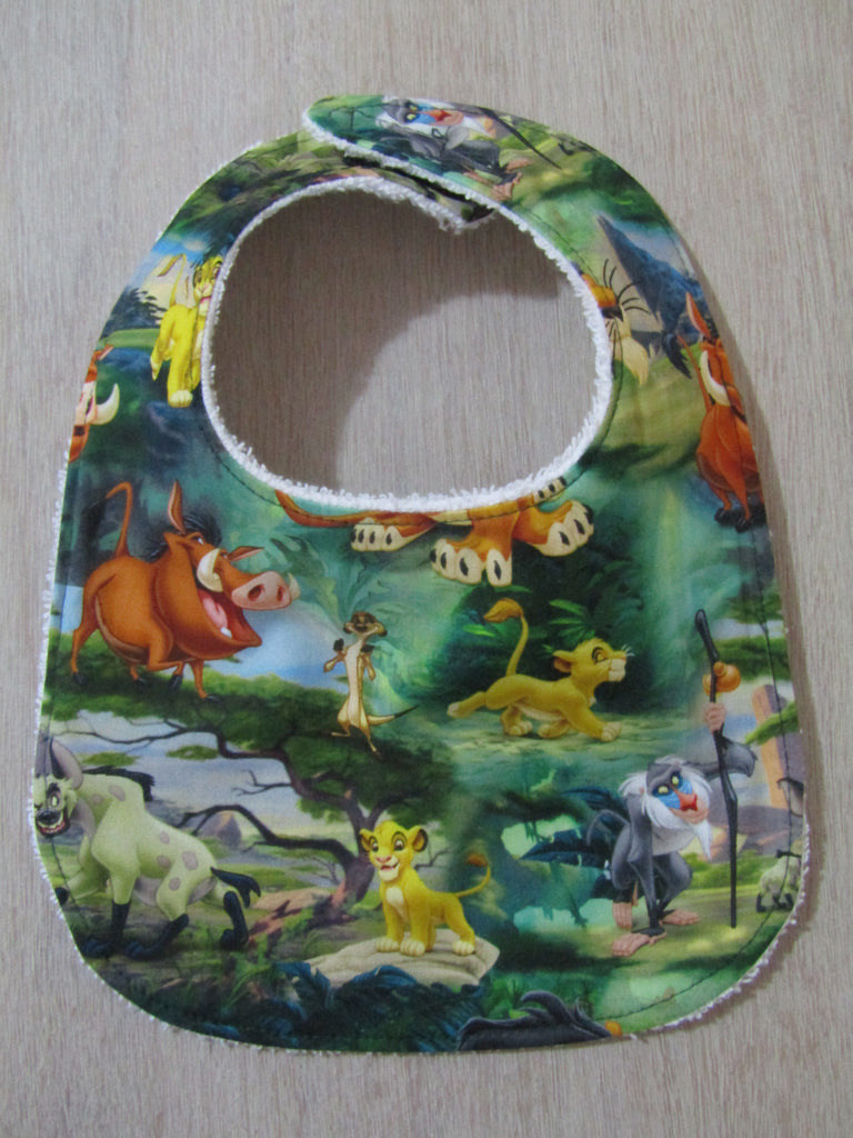 Flat baby bib-Lions